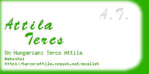 attila tercs business card